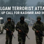 Security forces conducting search operation after Pahalgam terrorist attack in Kashmir 2025