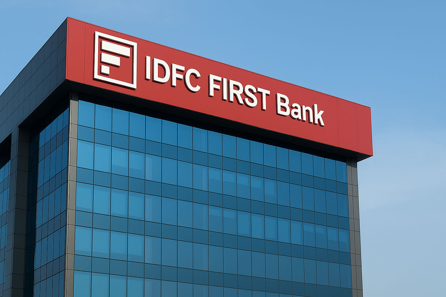 IDFC First Bank building with logo, representing banking sector news in India